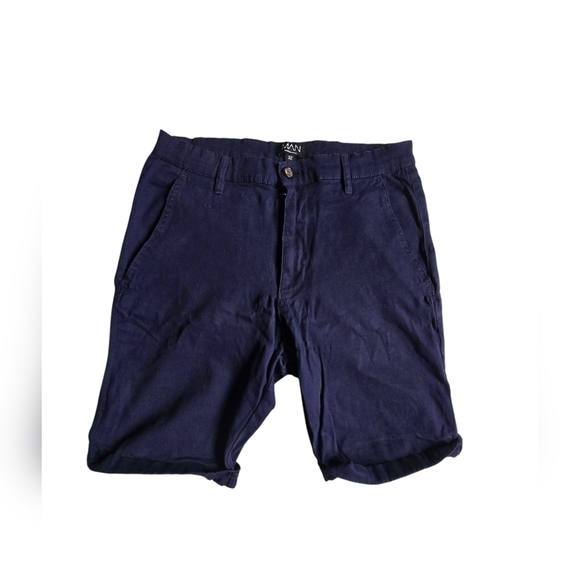 Boohoo Other - Boohoo Man Navy Blue Men's Shorts